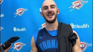 Alex Caruso Interview  Preseason 2024  OKC Thunder  10082024 [upl. by Eillam990]