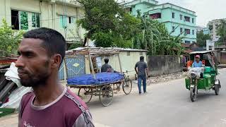 Chodu Chowdhury road Pahartali Chittagong walking tour June 2023  Bangladeshi walking tour Video [upl. by Neelsaj311]