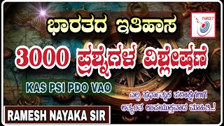 TOP 3000 HISTORY QUESTION SERIES IN KANNADA KAS PDO VAO IMPORTANT QUESTIONS RAMESH NAYAKA SIR [upl. by Isdnyl]