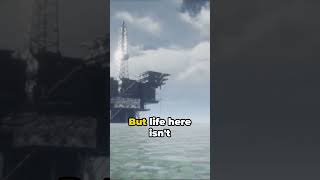 Offshore Oil Rig Life Salary Secrets Revealed 🔥 science money work ocean sea income fyp [upl. by Rinee]