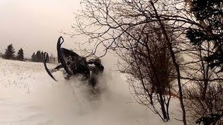 SkiDoo Mxz 600  Ditch banging amp carving GoPro HD [upl. by Yelwah108]