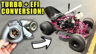 125cc TURBO Go Kart Build  Part 1 Fuel Injected [upl. by Enelie]