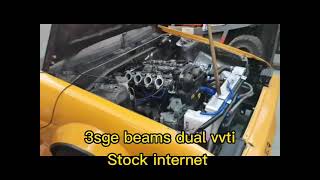 Ae86 205whp 3sge Beams swap Maxxecu Race [upl. by Milde749]