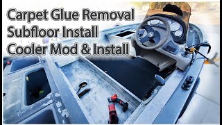 Subfloor amp Cooler Install  Tracker V18 Bass Boat Restoration [upl. by Udela]