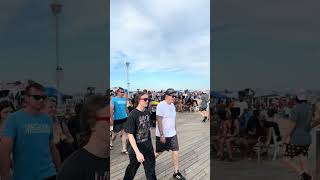 Ocean City Maryland boardwalk 4K The food and people are amazing beach bikini food carnival [upl. by Vijar99]