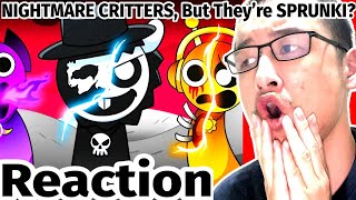 Reacting to SPRUNKI But Theyre NIGHTMARE CRITTERS Cartoon Animation by GameToons [upl. by Nae]