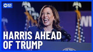 New Polling Puts Kamala Harris Ahead Of Trump  10 News First [upl. by Yonina]