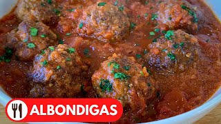 ALBONDIGAS EN SALSA DE TOMATE  RECETA FACIL Y RAPIDA [upl. by Wauters627]