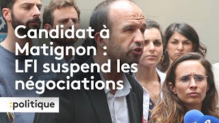 Candidat à Matignon  LFI suspend les négociations [upl. by Annahvas]