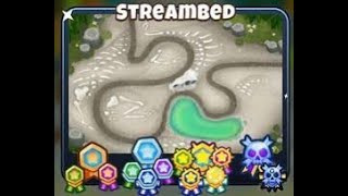 Black Bordering Streambed part2 hardmode monkey towerdefense btd6 bloonstd6 [upl. by Nicram]