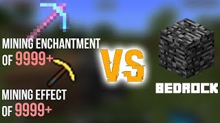 Will SUPER POTION  SUPER ENCHANTMENT BREAK BEDROCK Minecraft [upl. by Edac737]