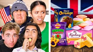 American Highschoolers try British Snacks for the first time [upl. by Innis]