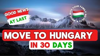 Move To Hungary in 30 Days  Hungary Free Work Permit  Hungary Work Visa 2024 [upl. by Penland952]