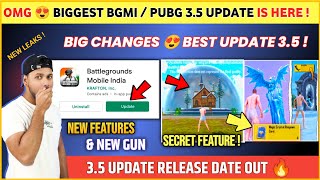 BIG CHANGES 😍 Bgmi New Update 35 is Here  Bgmi 35 Update Release Date  Pubg 35 Update [upl. by Ainotal]