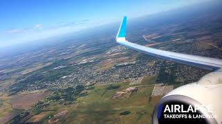 GORGEOUS TAKEOFF FROM BUENOS AIRES  Aerolineas Argentinas 737 Early Departure Ezeiza EZE AR1870 [upl. by Rosati]