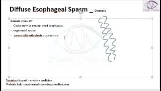 Lec 3 Diffuse Esophageal Spasm Diagnosis mp4 [upl. by Mctyre]