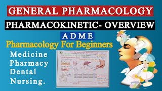 General Pharmacology  Pharmacokinetics overview ADME For Medicine Pharmacy Nursing Students [upl. by Chadabe]