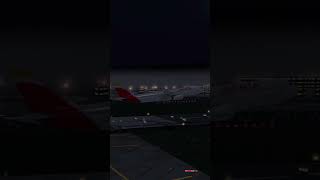 Iberia A330 storm landing in Barcelona aviation pilot rfs realflightsimulator landing plane [upl. by Bonney567]