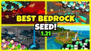 BEST SEED EVER In Minecraft Bedrock 121 [upl. by Hannala416]