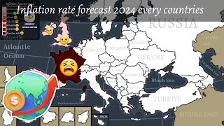 Inflation rate forecast 2024 every countries [upl. by Remat]