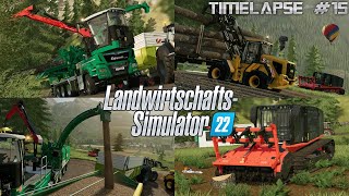 ENERGIEHOLZ HACKEN mit JENZ COBRA und 1322PS🌲💪😎 LEHNER HACKGUT im EINSATZ🤔 LS22  Timelapse 15 [upl. by Einra]