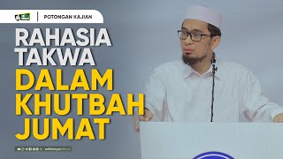 Rahasia Takwa Dalam Khutbah Jumat Ustadz Adi Hidayat [upl. by Nomla605]