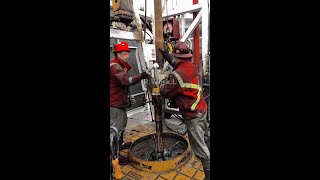 Tripping Pipe Rig Hole Floor job rig ad drilling oil tripping [upl. by Aisela252]