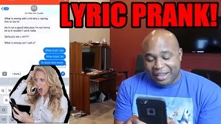 SONG LYRIC TEXT PRANK ON GIRL WHO HAS A CRUSH ON ME gone sexual [upl. by Anuait]