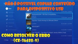 Erro USB playstation4RESOLVIDO [upl. by Ariam]