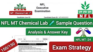 nfl NFL MT Chemical Lab 🧪 Sample Question Paper Analysis amp Exam Strategy ll NFL MT Chemical Lab 🧪🧪 [upl. by Lipps]