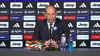 ALLEGRI post JuveFrosinone 32 conferenza stampa quotNon avessimo vinto Rugani Vlahovic Alcarazquot [upl. by Diet]