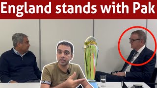 England shows its support towards Pak on Champions Trophy [upl. by Nileuqay]