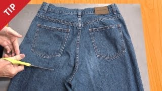 How to Recycle Jeans into a Garden Apron  CHOW Tip [upl. by Wolfram]