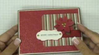 Stampin Up Tutorial Debossed Shimmer Paint Christmas Card [upl. by Eniledgam]