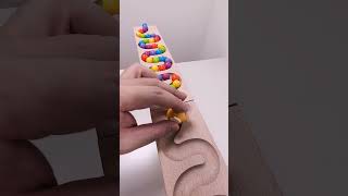 marble Run Race ASMR 154 Wooden Wave Course Colorful Marbles marblerun marblerunrace asmr [upl. by Iraam]