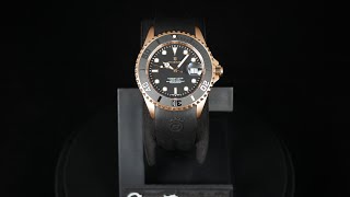 Steinhart Ocean One 42 Swiss Automatic Mens Watch PinkGold Ceramic 1030893 [upl. by Eah]