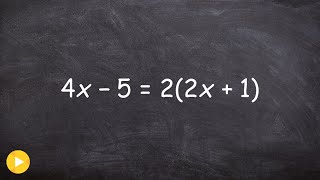 Solving an equation with variable on both sides No Solution [upl. by Malamud]