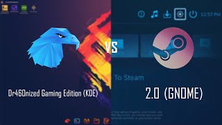 Garuda Linux KDE Dr460nized Gaming Edition vs SteamOS 20 [upl. by Geneva]