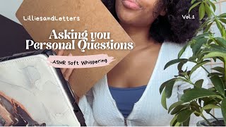 ASMR Asking you PERSONAL  RANDOM Questions Typing and Writing Soft Voice Receptionist Roleplay [upl. by Elayne374]