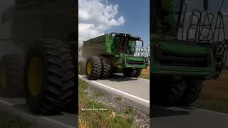 JOHN DEERE X9 on the move johndeere bigtractorpower [upl. by Oigile]