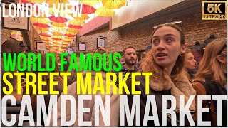 LONDONVIEW ✨WORLD FAMOUS CAMDEN MARKET LONDON l UNIQUE BLEND OF CULTURES 4FEB2024🛍️ 53K HDR [upl. by Ahtram352]