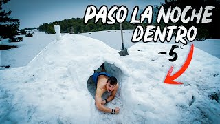 CONSTRUYO un IGLÚ y paso la NOCHE dentro a 5 GRADOS ❄️ Alfon WHAT Vlogs [upl. by Ahsiret]