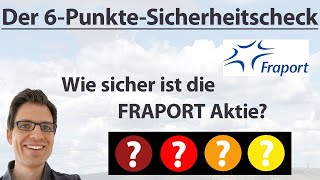 FRAPORT Aktienanalyse Wie sicher ist die Aktie  6PunkteKurzCheck Rangliste [upl. by Jereme]