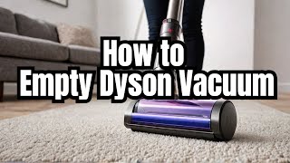 How to Empty Dyson V10 Animal Vacuum Cleaner [upl. by Kinzer]