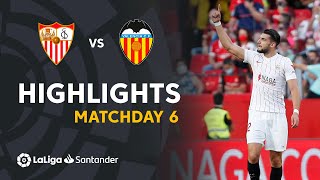 Resumen de Sevilla FC vs Valencia 31 [upl. by Orelia]