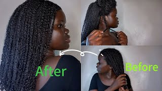 HOW TO EASILY MAKE CURLS ON 4C HAIR Defined curt Best curlsCurls tipsBest product curlyhair [upl. by Darell]