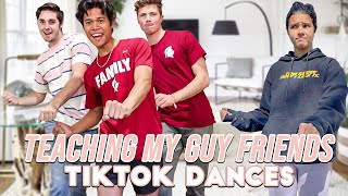 Teaching GUYS TikTok Dances [upl. by Ho137]