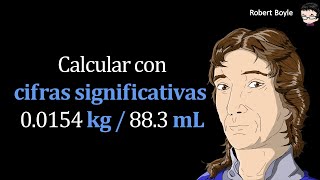 Calcular con 𝐜𝐢𝐟𝐫𝐚𝐬 𝐬𝐢𝐠𝐧𝐢𝐟𝐢𝐜𝐚𝐭𝐢𝐯𝐚𝐬 00154 𝐤𝐠  883 𝐦𝐋 [upl. by Ofori]