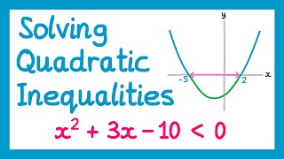 Solving Quadratic Inequalities  GCSE Higher Maths [upl. by Rania]