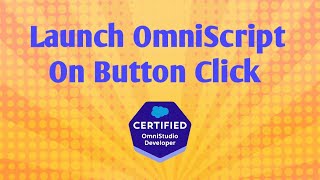 How to launch an OmniScript  Launch OmniScript on button click  Vlocity Actions  Salesforce V [upl. by God852]